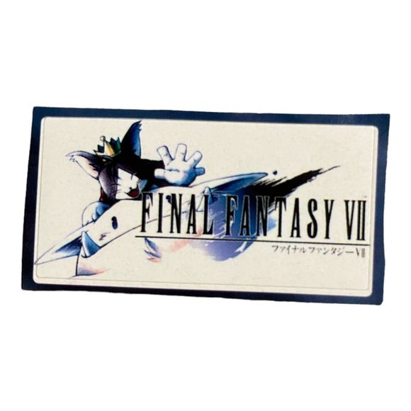 Sony PlayStation 1 PS1 Final Fantasy VII‎ 7 Vintage VTG Memory Card Sticker - Picture 1 of 1